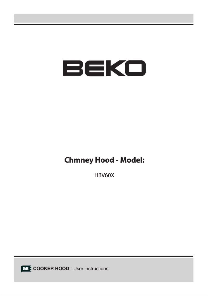Page 1 de la notice Manuel utilisateur Beko HBV60X