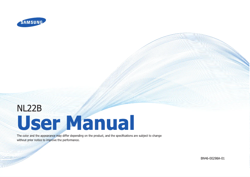 Page 1 de la notice Manuel utilisateur Samsung SyncMaster NL22B