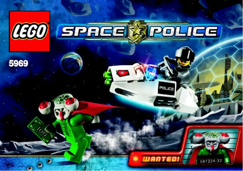 Page 1 de la notice Manuel utilisateur Lego Space Police 5969