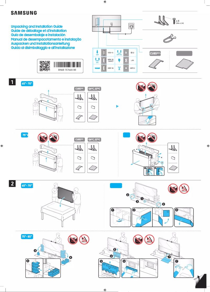 Page n°1 - Manuel utilisateur Samsung QA75Q60CAG
