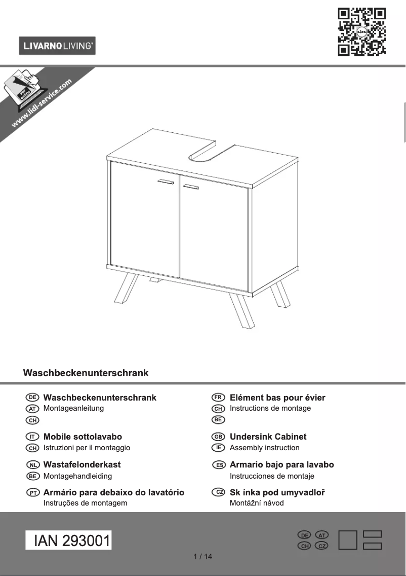 Page 1 de la notice Manuel utilisateur Livarno Lux IAN 293001
