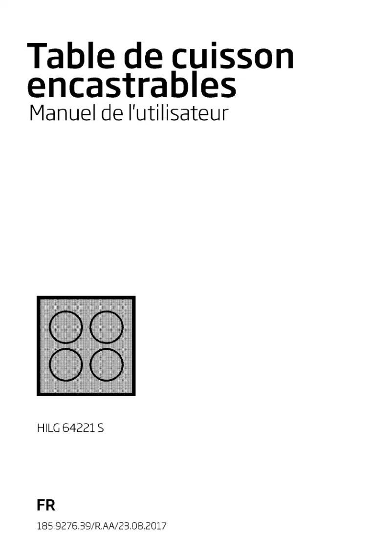 Page 1 de la notice Manuel utilisateur Beko HILG64221S