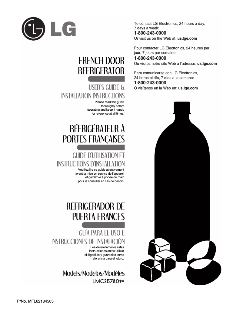 Image de la première page du manuel de l'appareil LMC25780SW