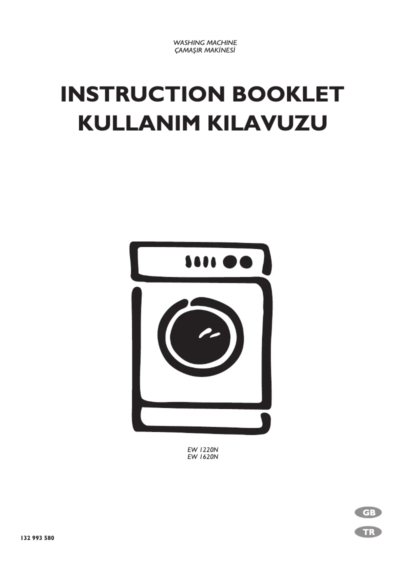 Page 1 de la notice Manuel utilisateur Electrolux EW1620N