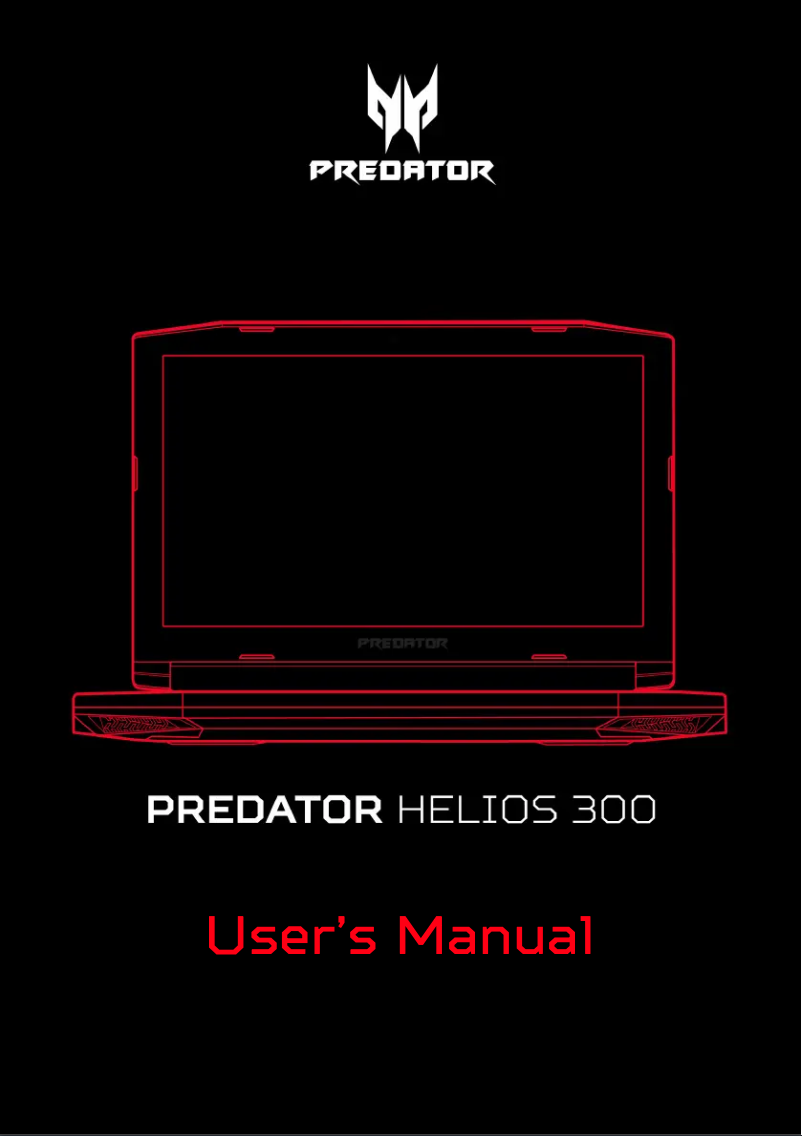 Página 1 del manual Manual de usuario Acer Predator G3-572