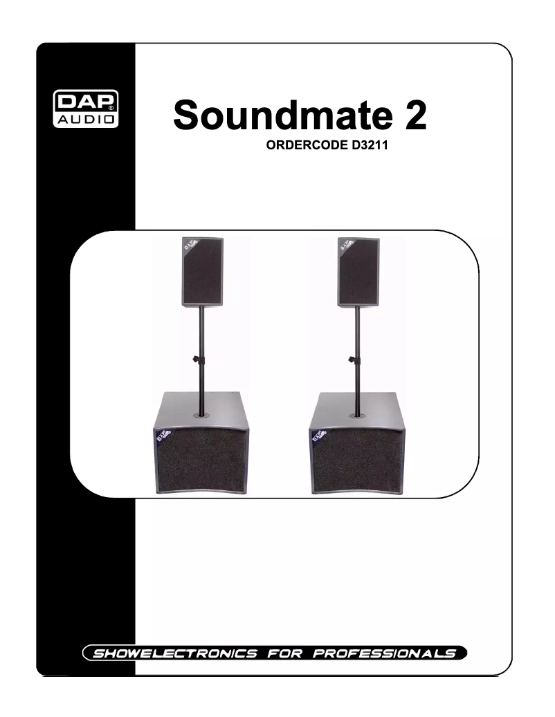 Page n°1 - Manuel utilisateur DAP-Audio Soundmate 2