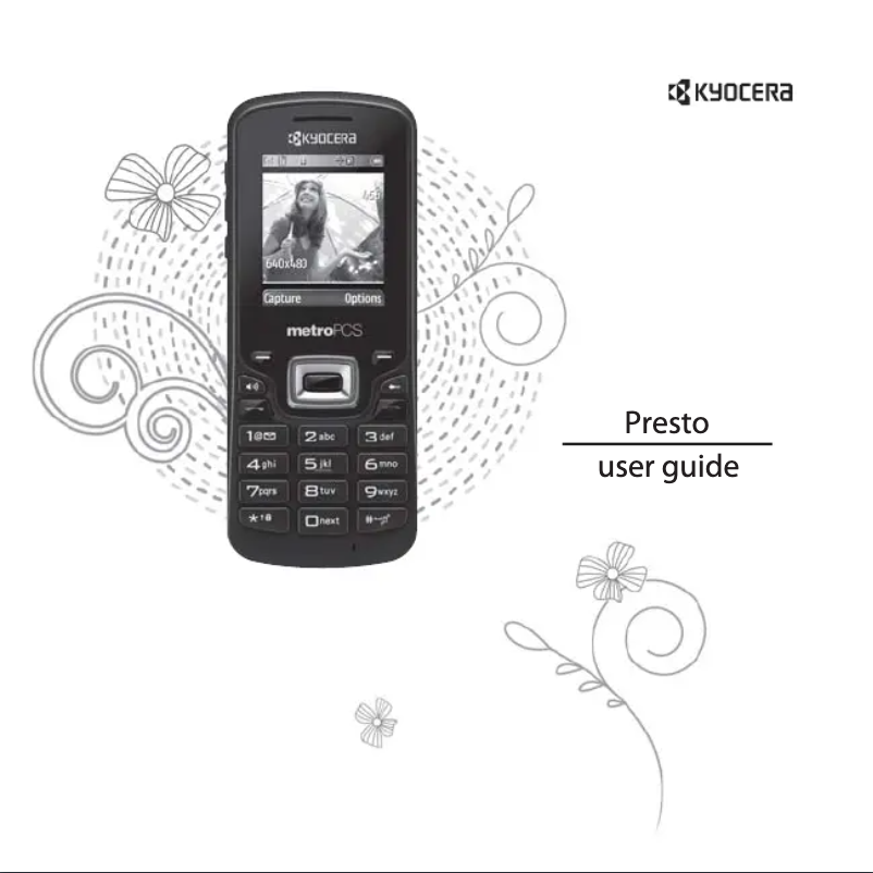 Page 1 of the manual User Manual Kyocera Presto S1350