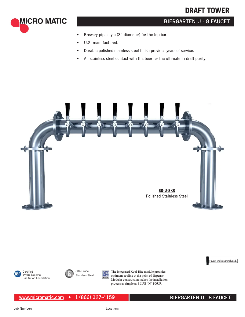 Image de la première page du manuel de l'appareil BG-U-8KR