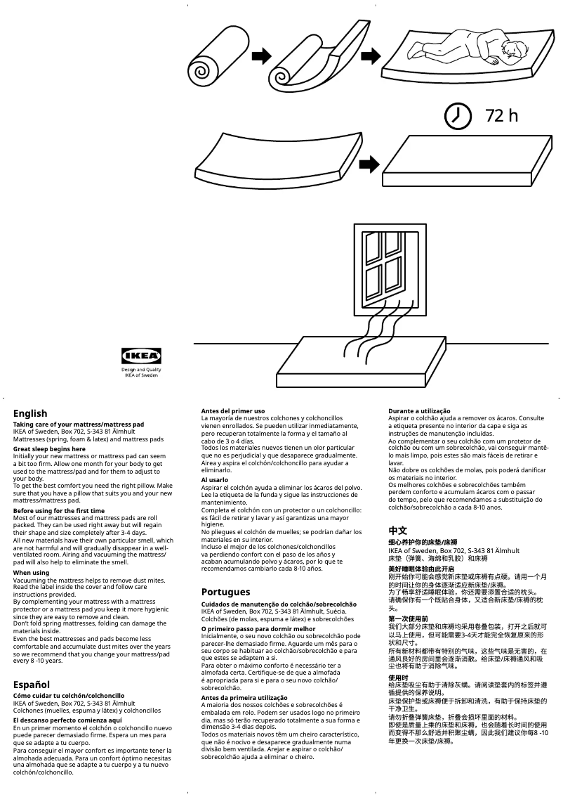 Page 1 de la notice Manuel utilisateur Ikea RÅHOLT 804.991.75