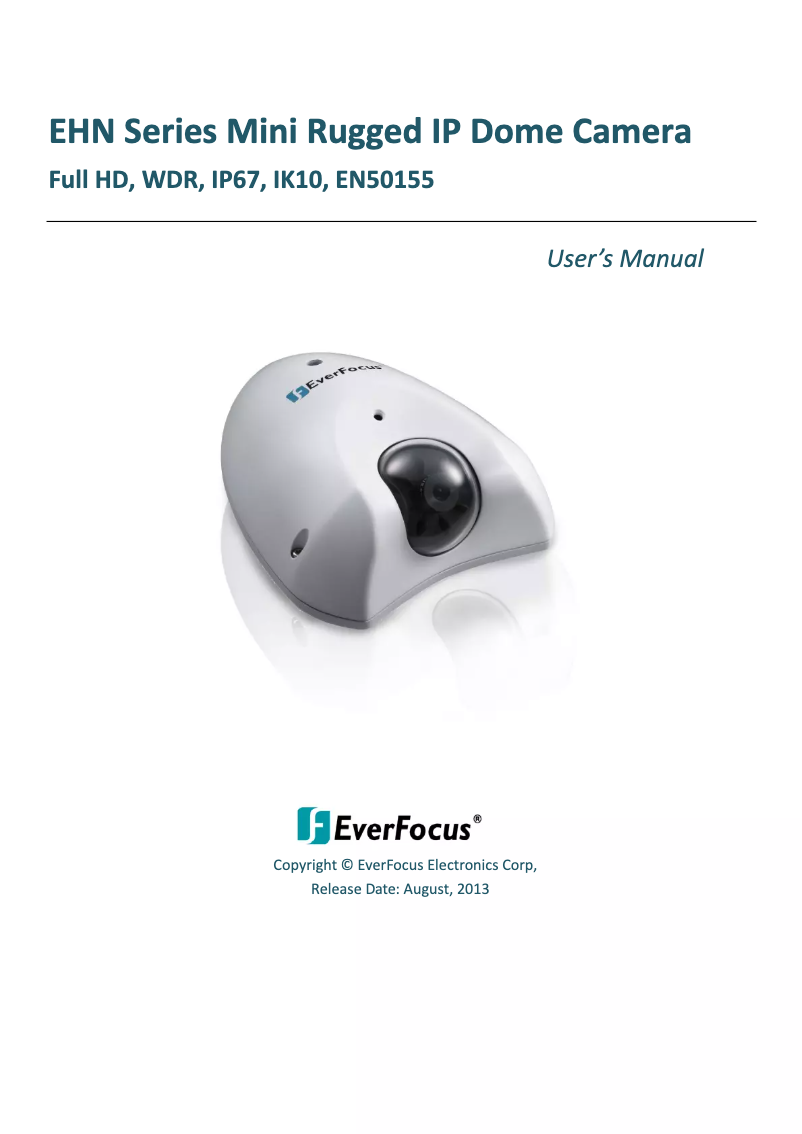 Page 1 de la notice Manuel utilisateur EverFocus Mini EHN1220