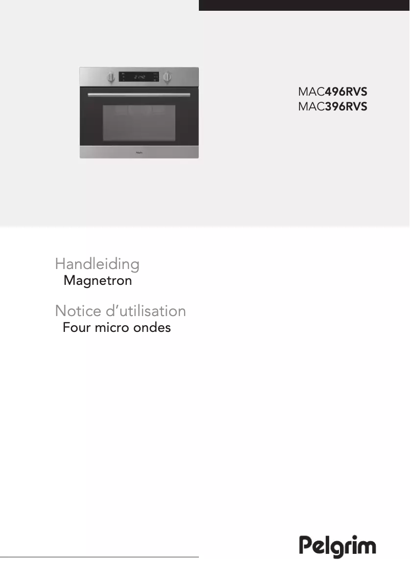 Page n°1 - Manuel utilisateur Pelgrim MAC496RVS