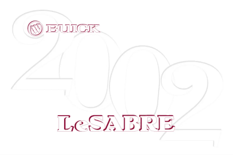 Page 1 de la notice Manuel utilisateur Buick LeSabre (1996)