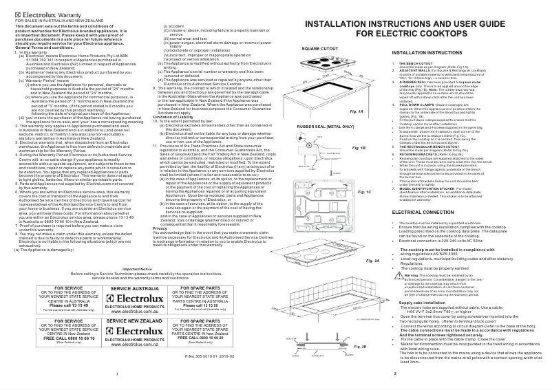 Page 1 de la notice Manuel utilisateur Chef EHC617S