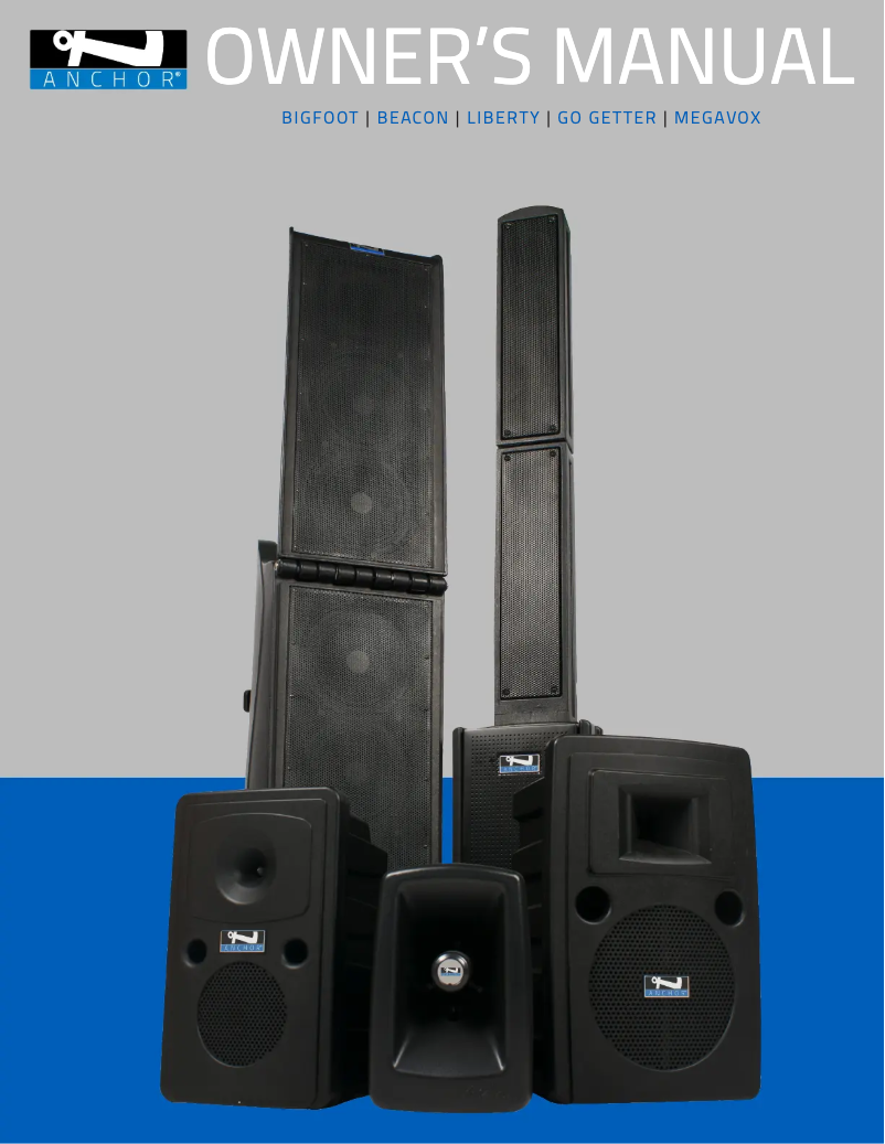 Page 1 de la notice Manuel utilisateur Anchor Audio Go Getter 2