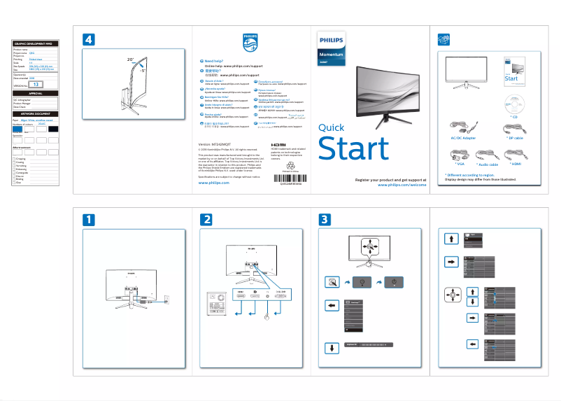 Imagen de la primera página del manual del dispositivo Momentum 242M7
