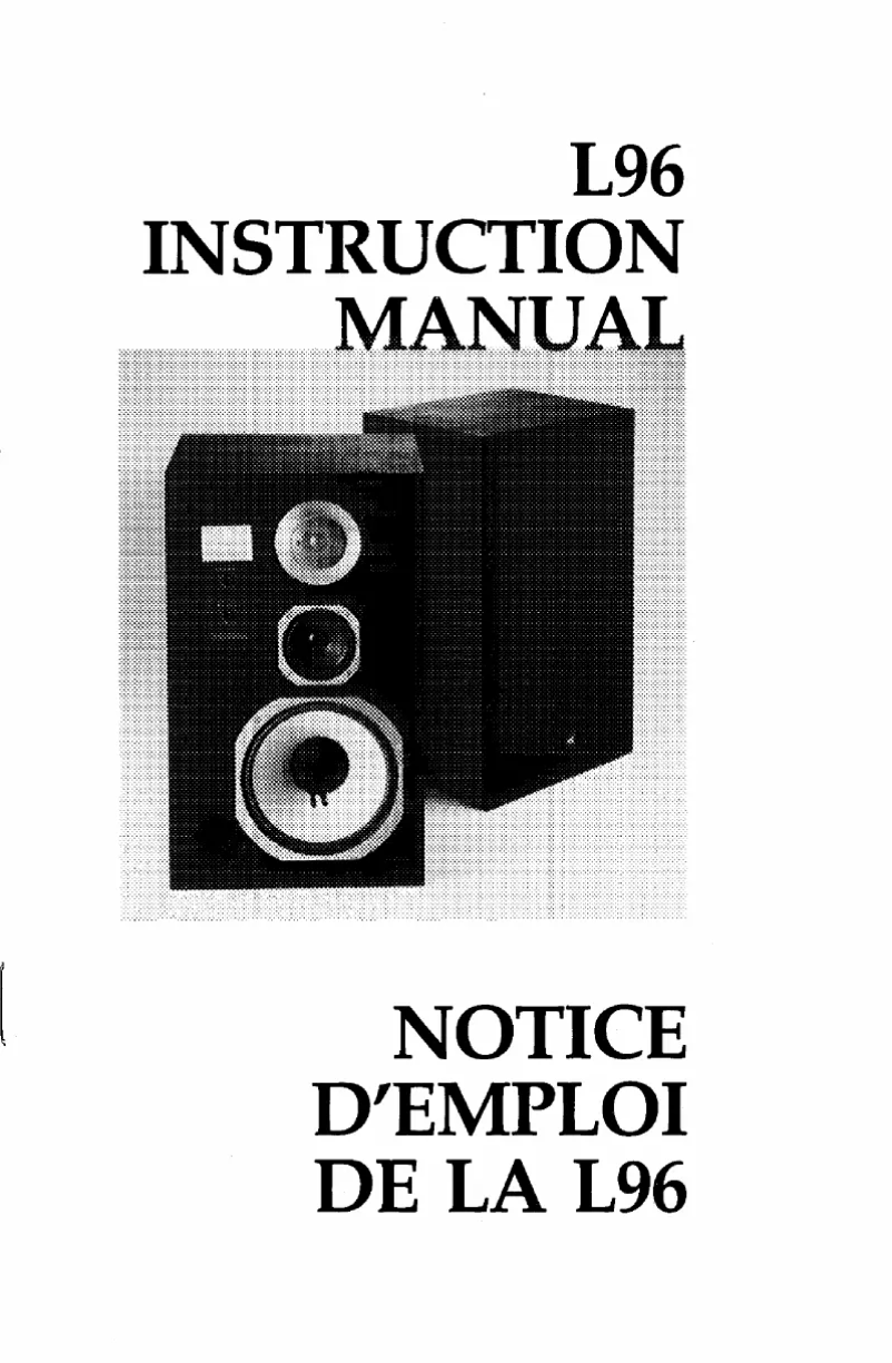 Image de la première page du manuel de l'appareil L96 Delta