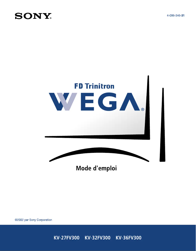 Image de la première page du manuel de l'appareil KV-32FV300