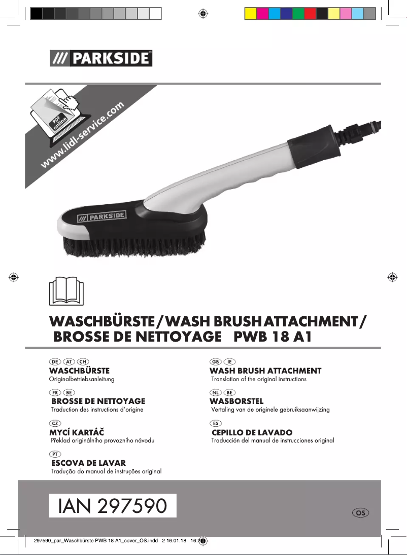 Page 1 of the manual User Manual Parkside PWB 30 A1