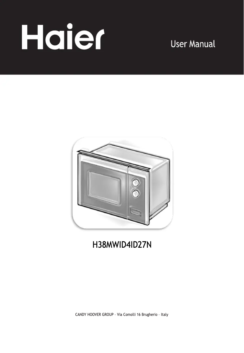 Page n°1 - Manuel utilisateur Haier H38MWID4ID27N