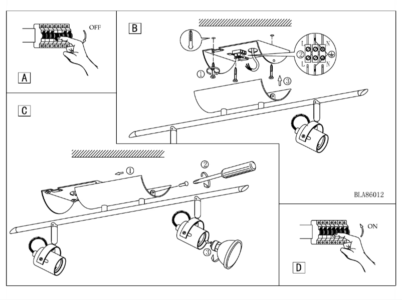 Page n°1 - Manuel utilisateur Eglo Tukon