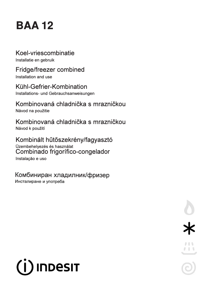 Image de la première page du manuel de l'appareil BAA12