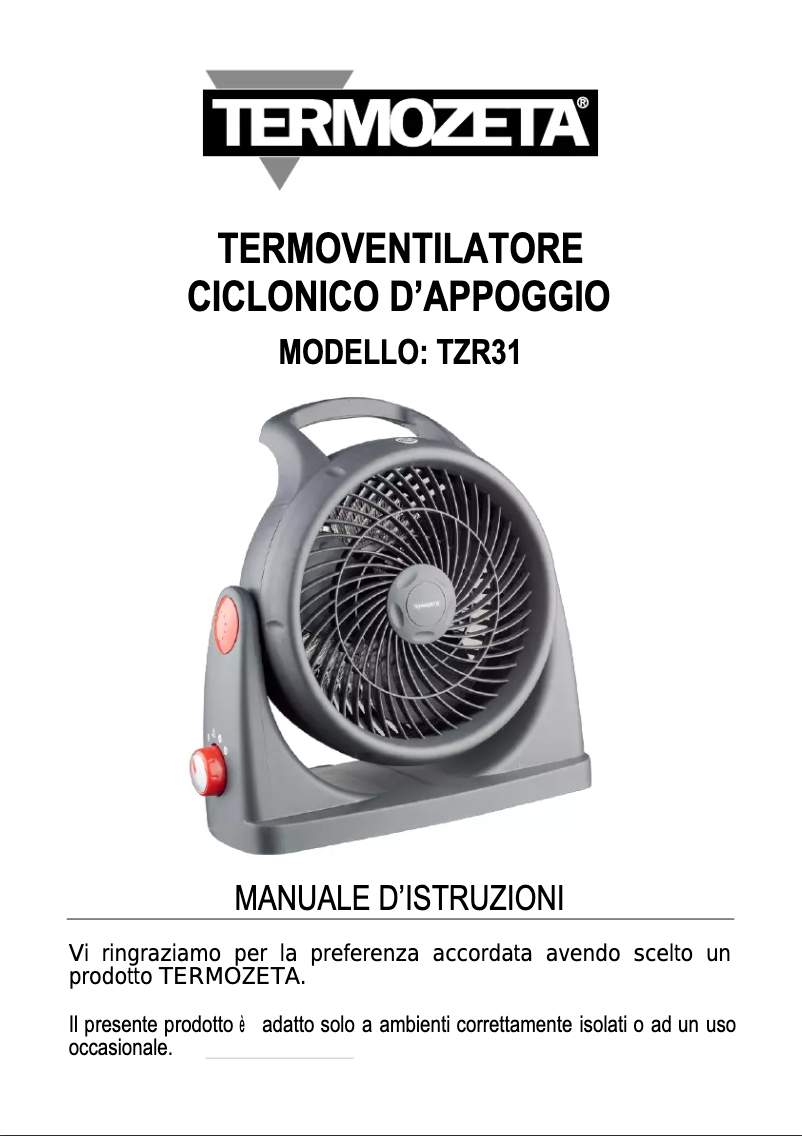 Image de la première page du manuel de l'appareil TZR31