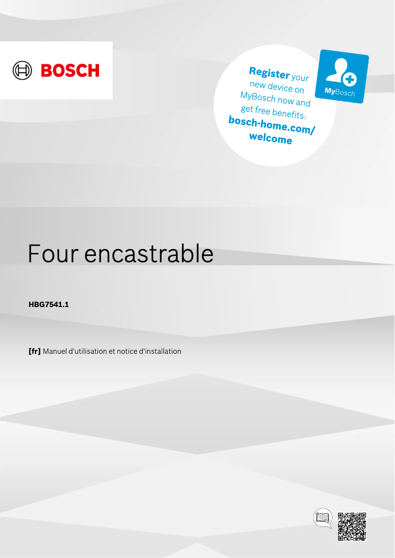 Image de la première page du manuel de l'appareil HBG7541B1