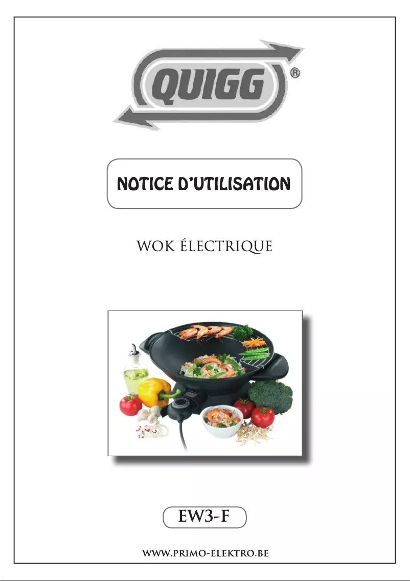 Page 1 de la notice Manuel utilisateur Quigg EW3