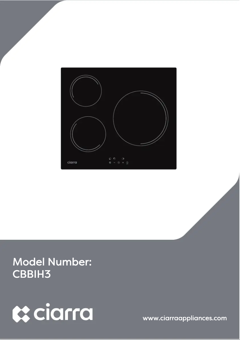 Page 1 de la notice Manuel utilisateur Ciarra CBBIH3