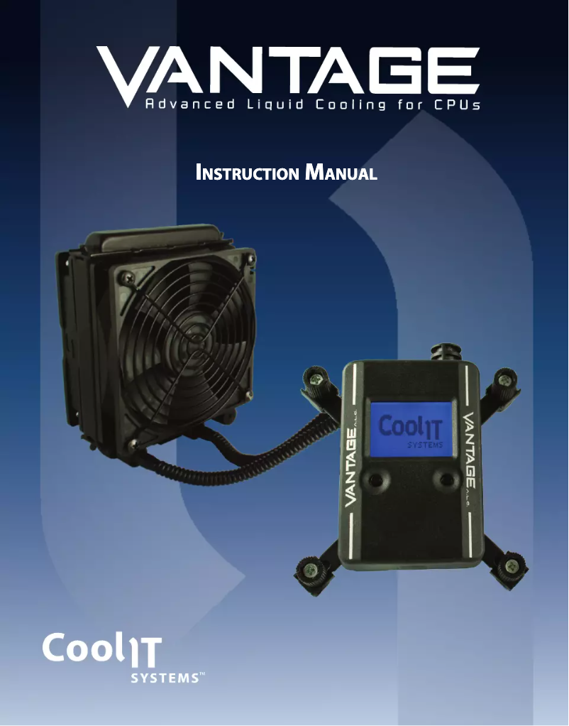 Page n°1 - Manuel utilisateur CoolIT Vantage A.L.C.