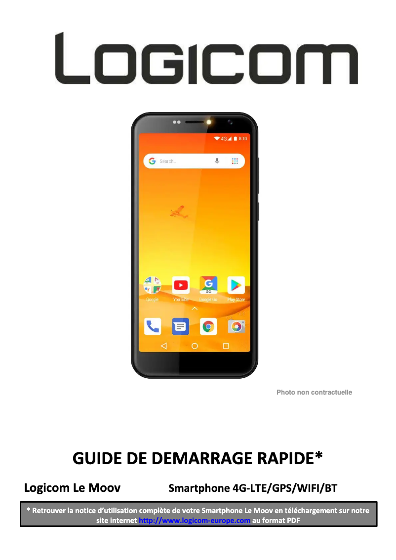 Image de la première page du manuel de l'appareil Le Moov