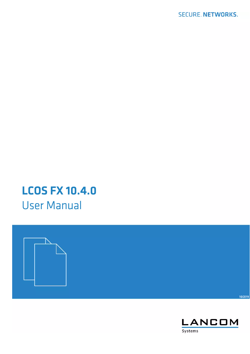 Page n°1 - Manuel utilisateur Lancom UF-50
