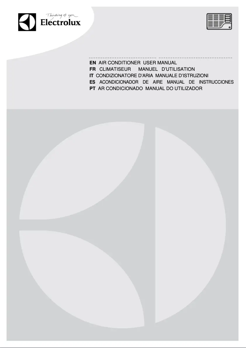 Page n°1 - Manuel utilisateur Electrolux EXP09CN1W5