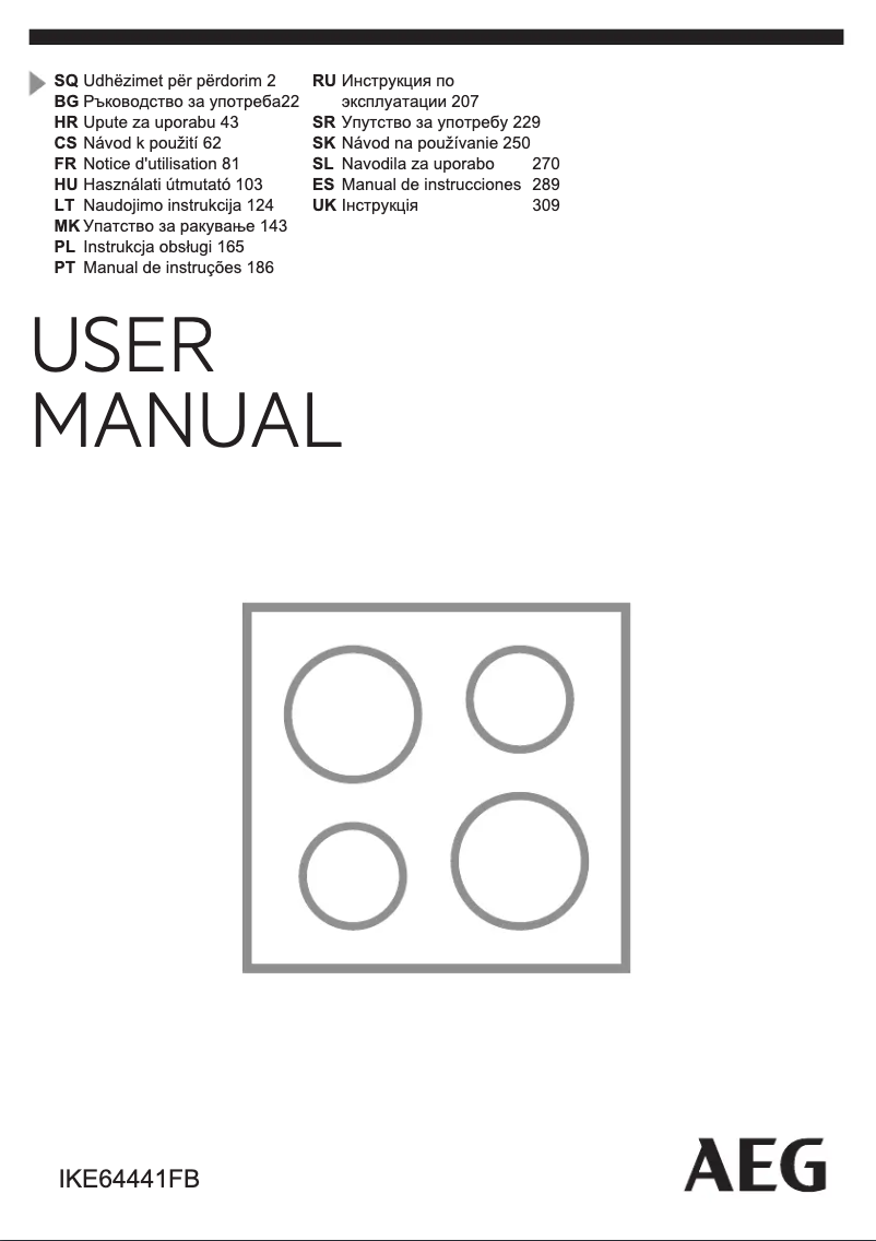Imagen de la primera página del manual del dispositivo IKE64441FB