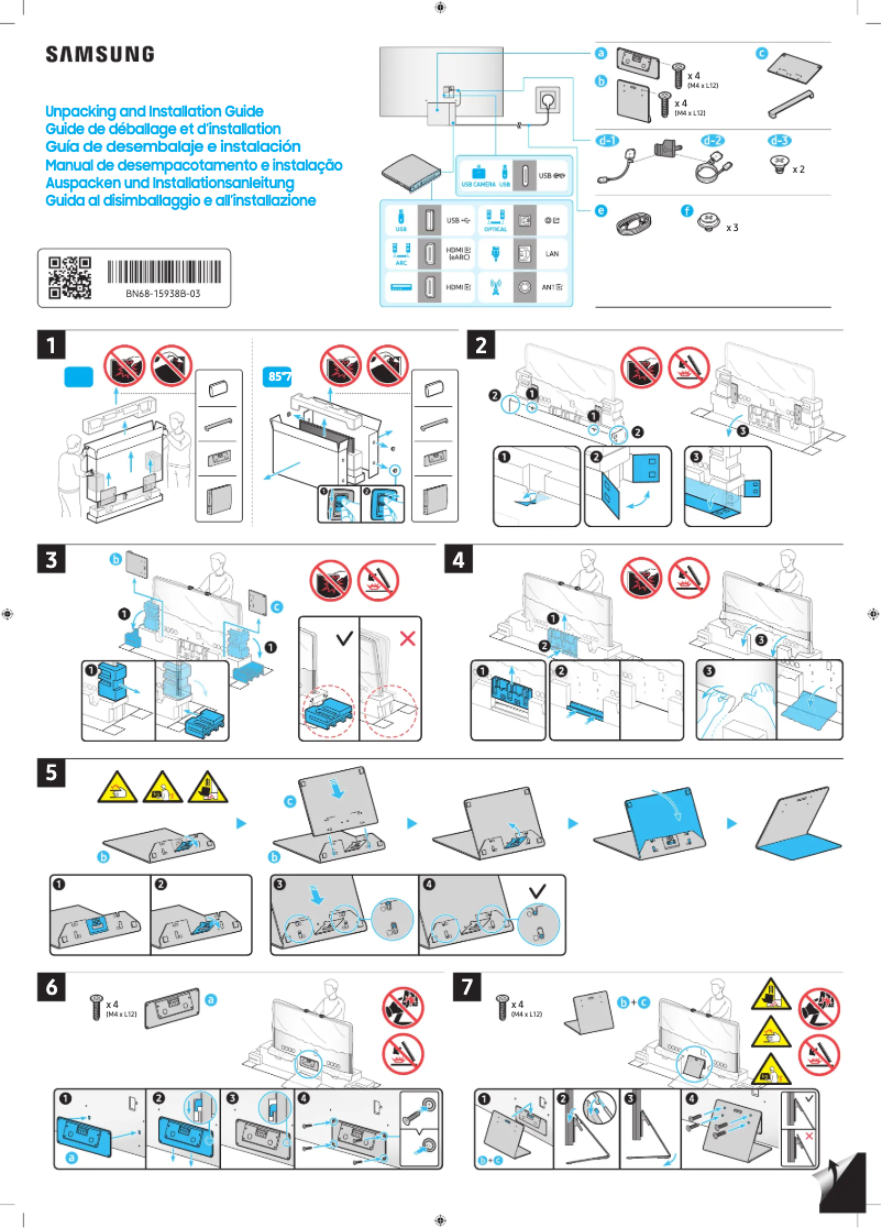 Page 1 de la notice Manuel utilisateur Samsung QN75QN800CG