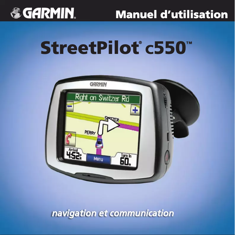 Image de la première page du manuel de l'appareil StreetPilot C550