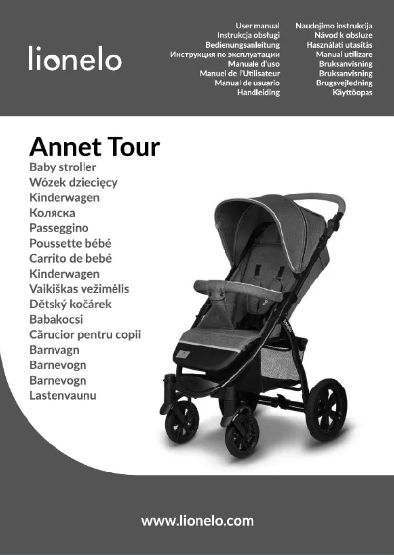 Page n°1 - Manuel utilisateur Lionelo Annet Tour