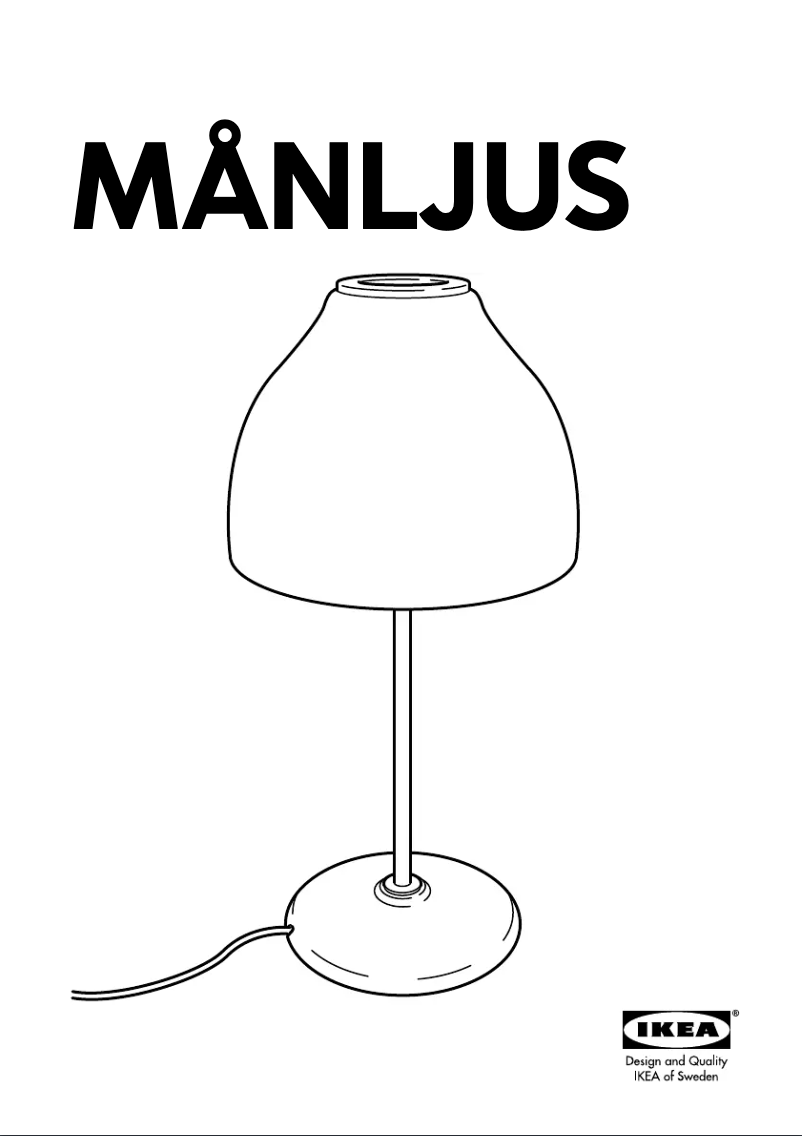 Image de la première page du manuel de l'appareil MANLJUS