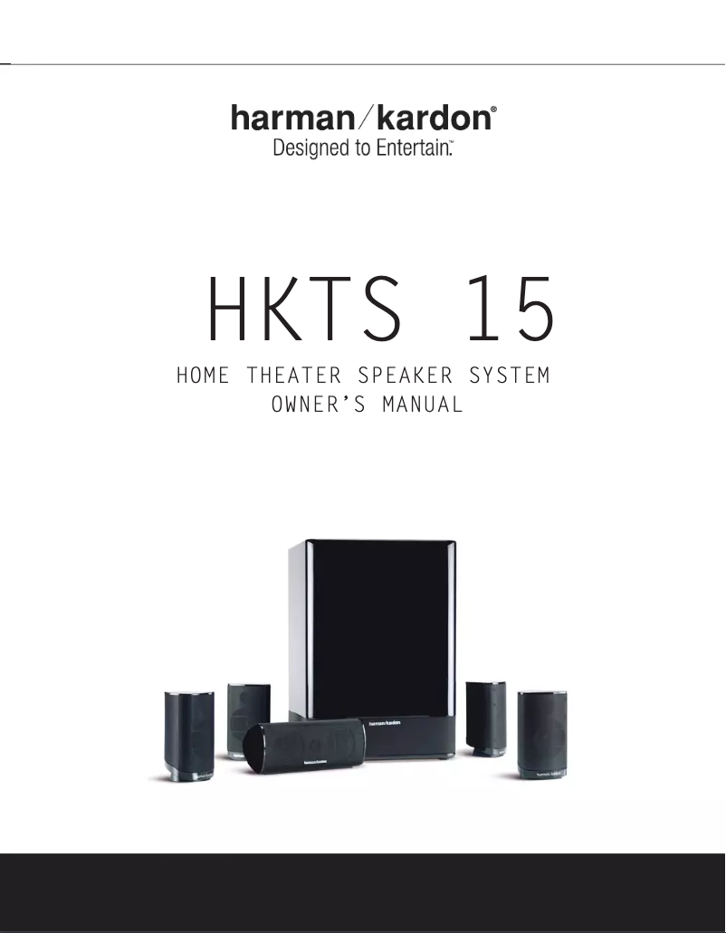 Page 1 de la notice Manuel utilisateur Harman Kardon HKTS 15