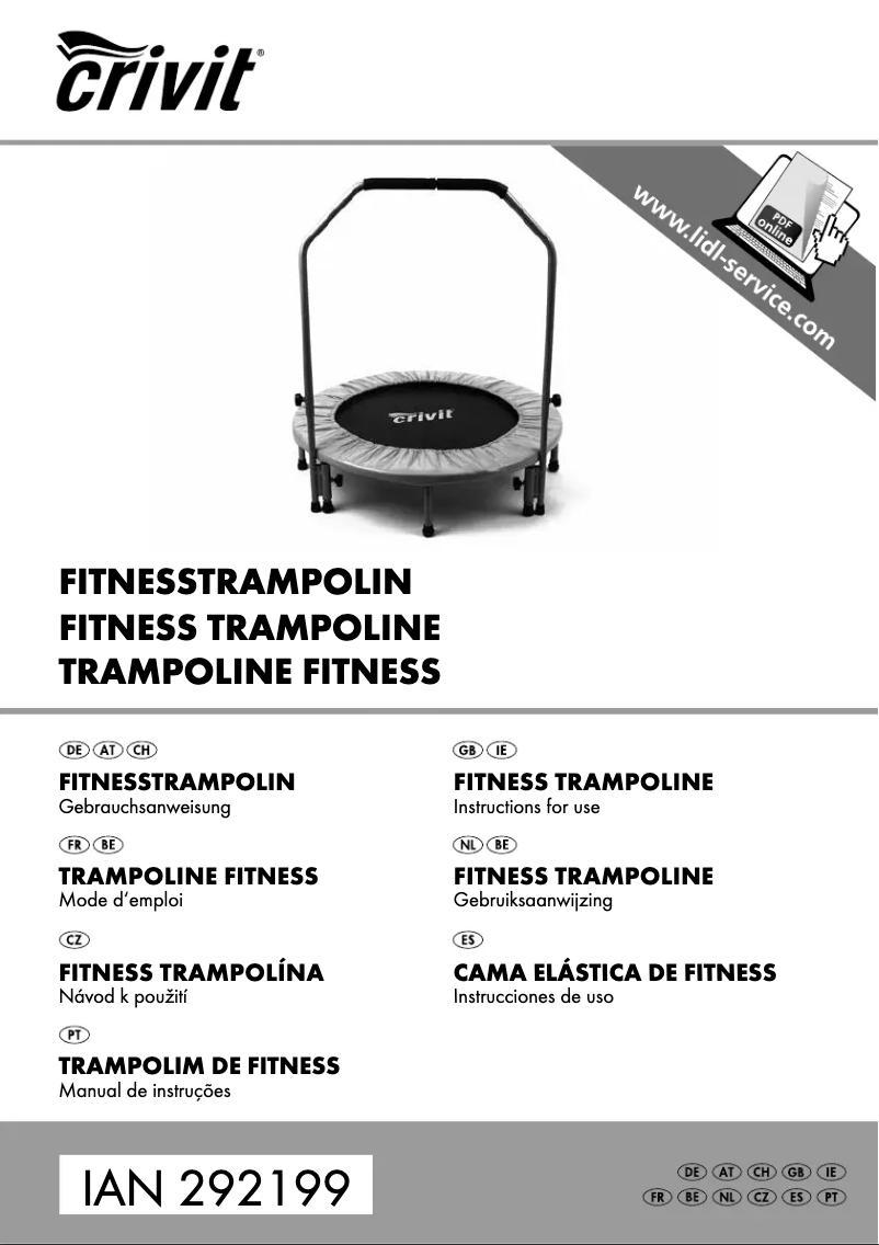 Image de la première page du manuel de l'appareil IAN 292199