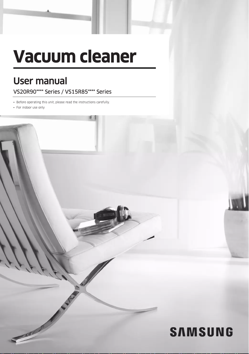 Page n°1 - Manuel utilisateur Samsung VS15R8544S1