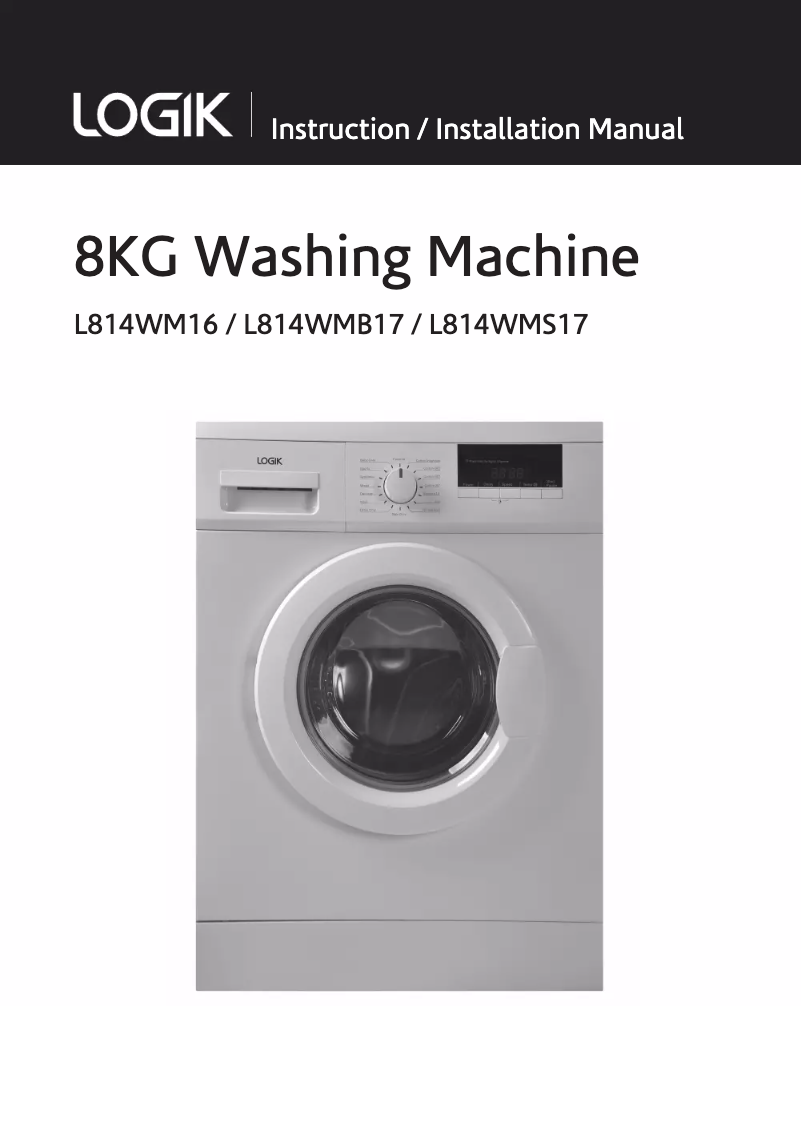 Imagen de la primera página del manual del dispositivo L814WMB17