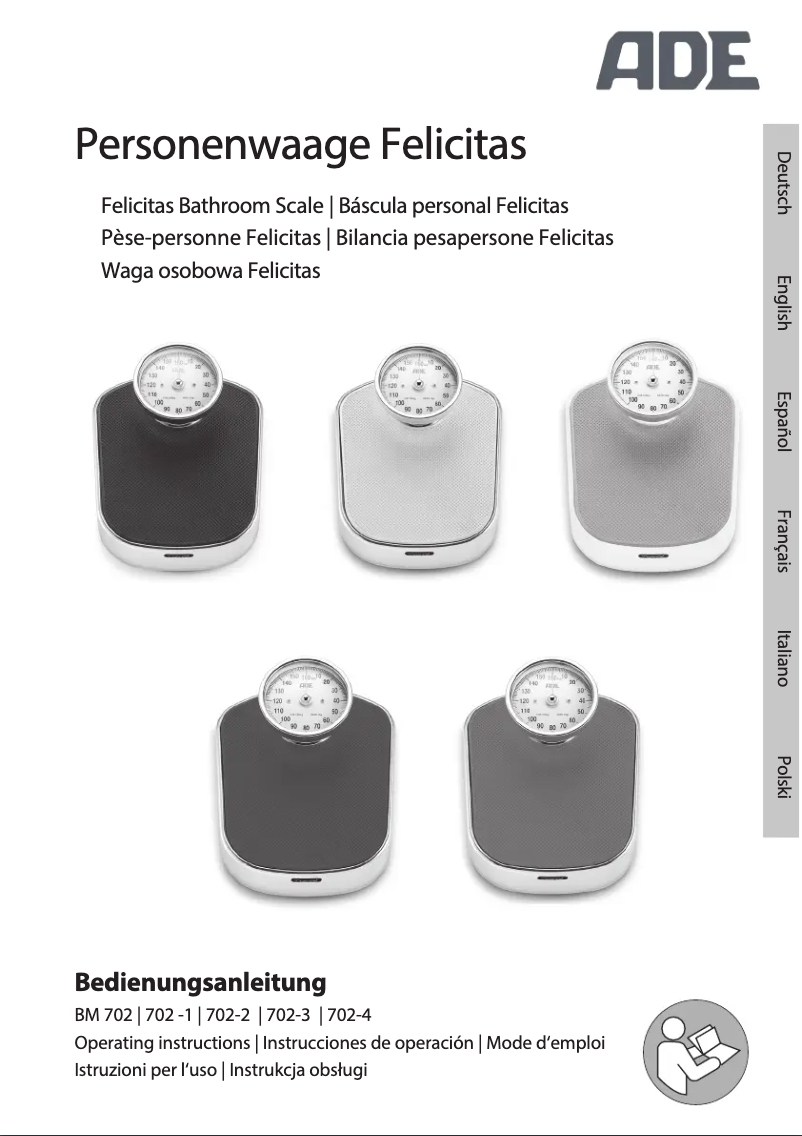 Page n°1 - Manuel utilisateur ADE BM 702