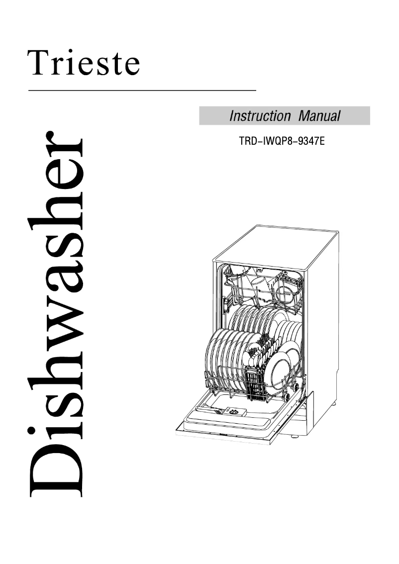 Image de la première page du manuel de l'appareil TRD-IWQP8-9347E