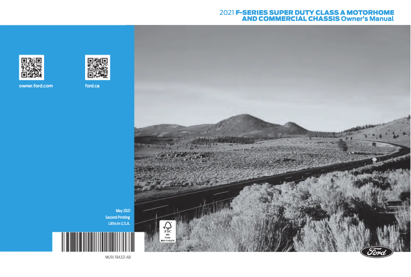 Image de la première page du manuel de l'appareil F-59 Commercial Stripped Chassis (2021)