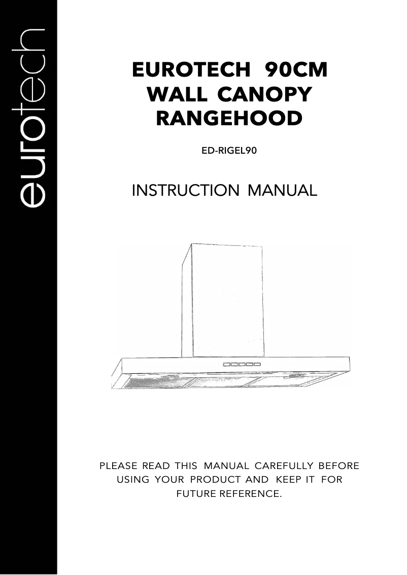 Image de la première page du manuel de l'appareil ED-RIGEL90