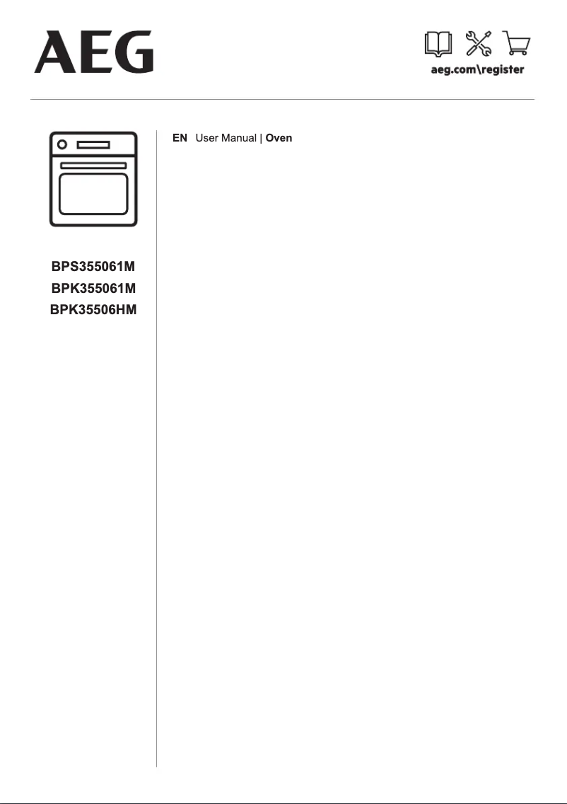 Page 1 de la notice Manuel utilisateur AEG BPK355061M