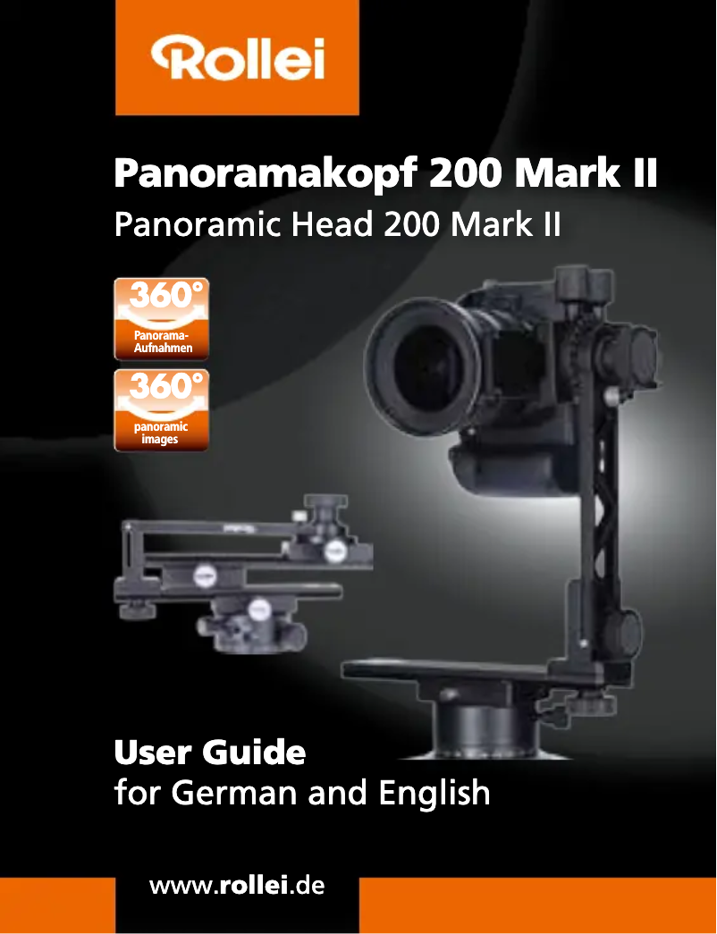 Page 1 de la notice Manuel utilisateur Rollei Panoramakopf 200 Mark II