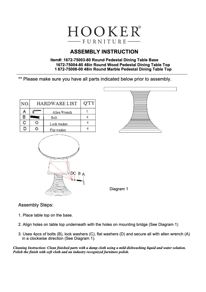 Page n°1 - Manuel utilisateur Hooker 1672-75004-80