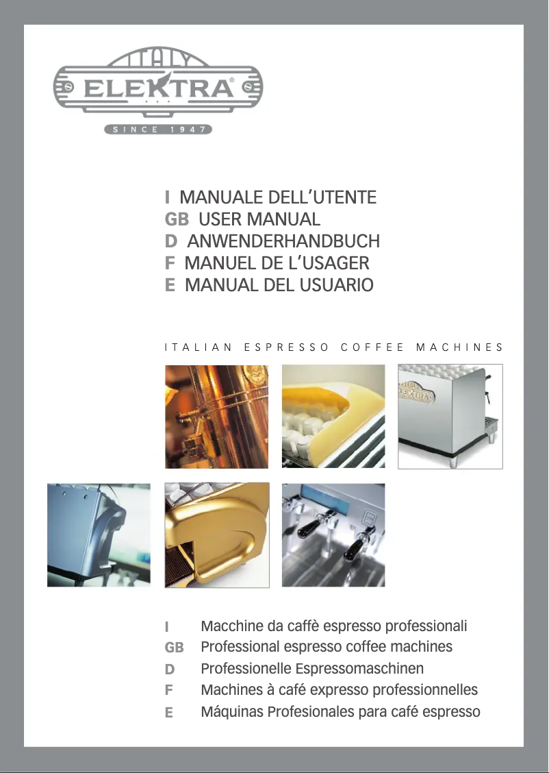 Page 1 de la notice Manuel utilisateur Elektra Maxi